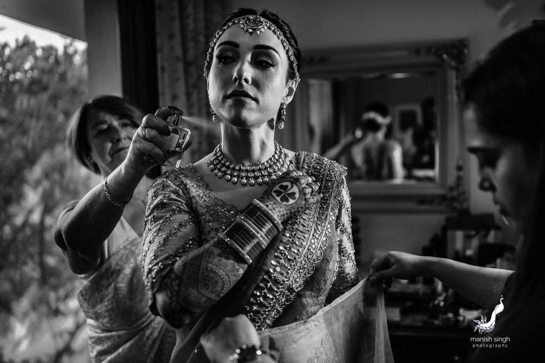 bride getting ready Mayfair lagoon Bhubaneswar